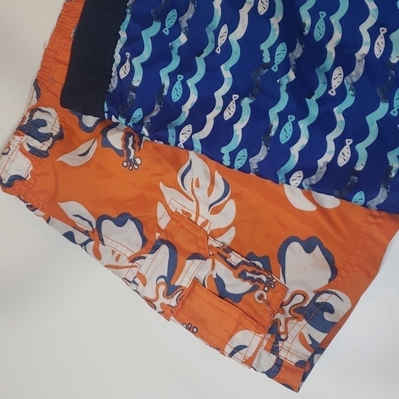 𝅺5/$30 Swim Shorts Bundle Tropical Undersea Fish Waves Floral Hawaiian - Picture 5 of 5